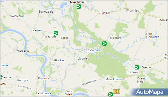 mapa Szaszorowice, Szaszorowice na mapie Targeo