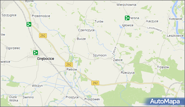 mapa Szymocin, Szymocin na mapie Targeo