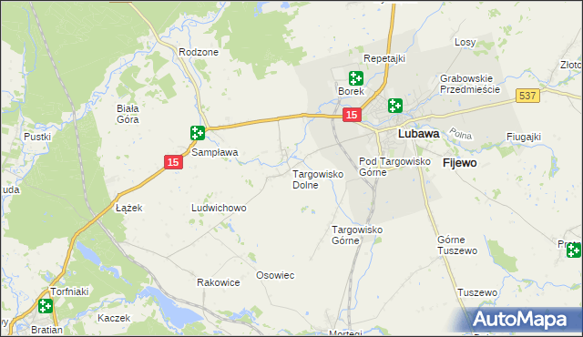 mapa Targowisko Dolne, Targowisko Dolne na mapie Targeo