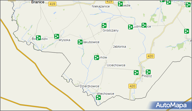 mapa Turków, Turków na mapie Targeo