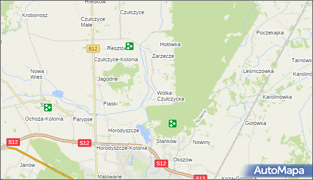 mapa Wólka Czułczycka, Wólka Czułczycka na mapie Targeo