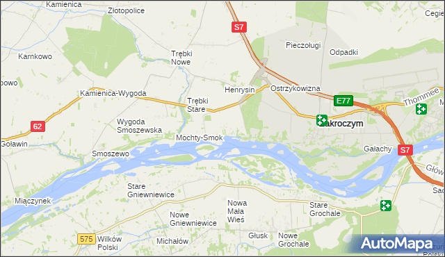 mapa Wólka Smoszewska, Wólka Smoszewska na mapie Targeo
