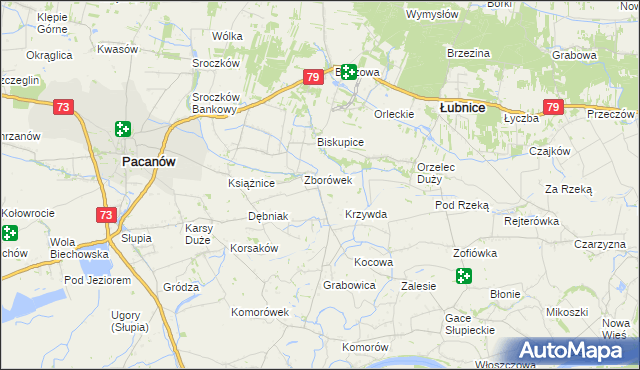 mapa Zborówek Nowy, Zborówek Nowy na mapie Targeo