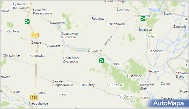 mapa Zegartowice gmina Imielno, Zegartowice gmina Imielno na mapie Targeo