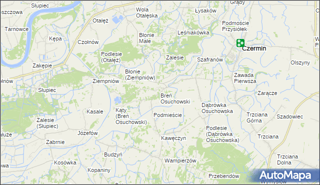 mapa Breń Osuchowski, Breń Osuchowski na mapie Targeo