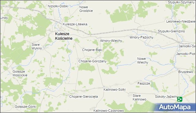 mapa Chojane-Piecki, Chojane-Piecki na mapie Targeo