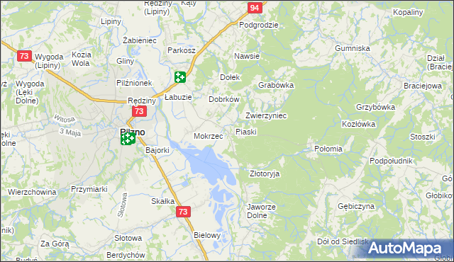 mapa Gołęczyna, Gołęczyna na mapie Targeo