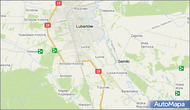 mapa Łucka, Łucka na mapie Targeo