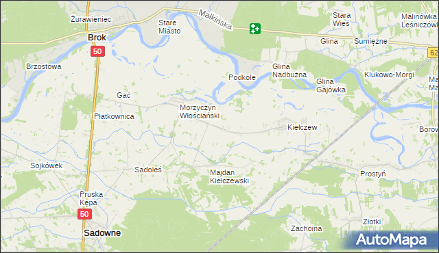 mapa Morzyczyn-Włóki, Morzyczyn-Włóki na mapie Targeo