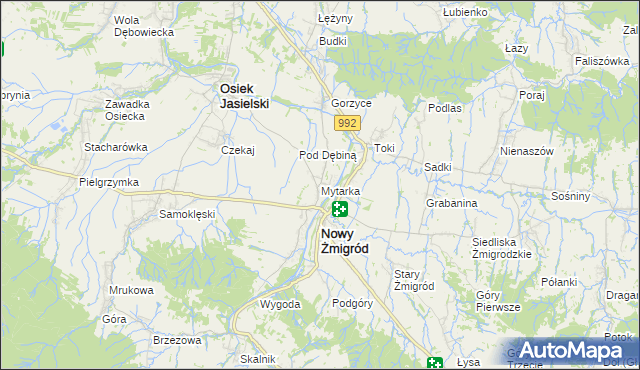 mapa Mytarka, Mytarka na mapie Targeo
