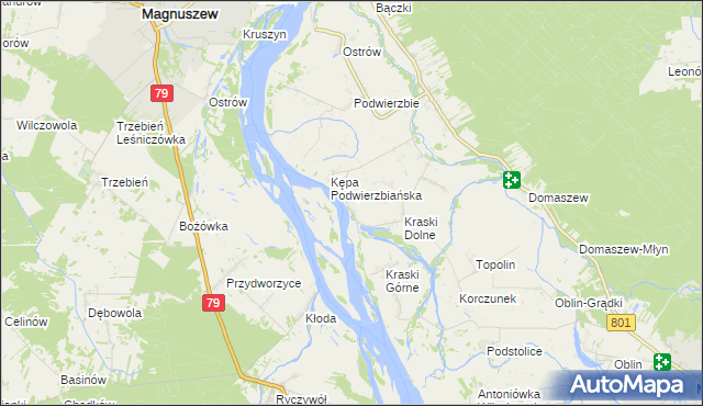 mapa Nowe Kraski, Nowe Kraski na mapie Targeo