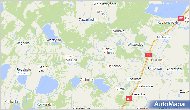 mapa Nowe Załucze, Nowe Załucze na mapie Targeo