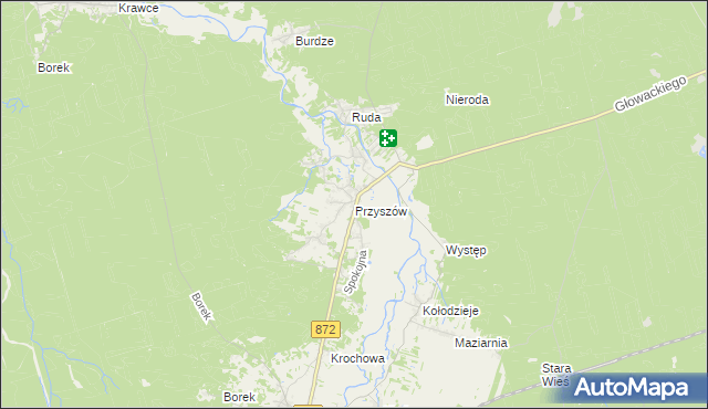 mapa Przyszów, Przyszów na mapie Targeo