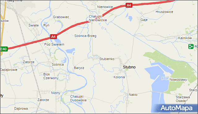 mapa Stubienko, Stubienko na mapie Targeo