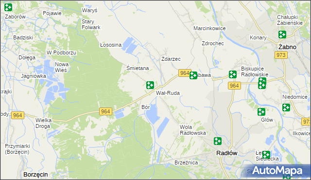 mapa Wał-Ruda, Wał-Ruda na mapie Targeo