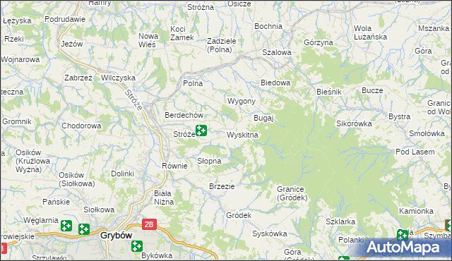 mapa Wyskitna, Wyskitna na mapie Targeo