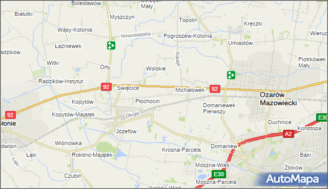 mapa Gołaszew, Gołaszew na mapie Targeo