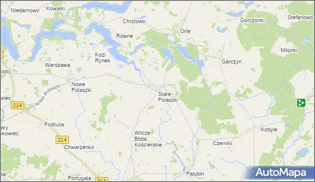 mapa Stare Polaszki, Stare Polaszki na mapie Targeo