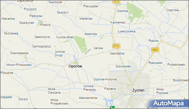 mapa Świechów, Świechów na mapie Targeo