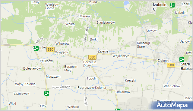 mapa Wierzbin, Wierzbin na mapie Targeo