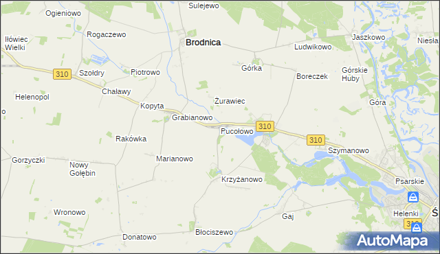 mapa Pucołowo, Pucołowo na mapie Targeo