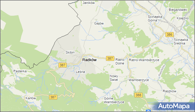 mapa Ratno Górne, Ratno Górne na mapie Targeo