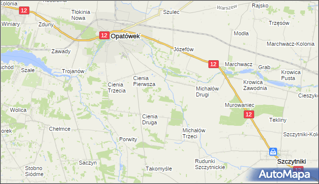 mapa Michałów Czwarty, Michałów Czwarty na mapie Targeo