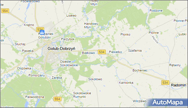 mapa Sadykierz gmina Golub-Dobrzyń, Sadykierz gmina Golub-Dobrzyń na mapie Targeo