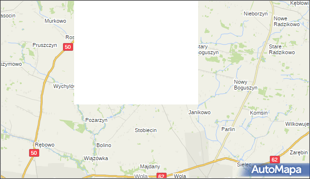 mapa Garwolewo, Garwolewo na mapie Targeo