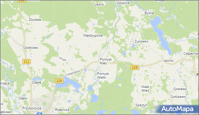 mapa Pomysk Mały, Pomysk Mały na mapie Targeo