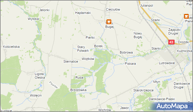 mapa Goniszów, Goniszów na mapie Targeo