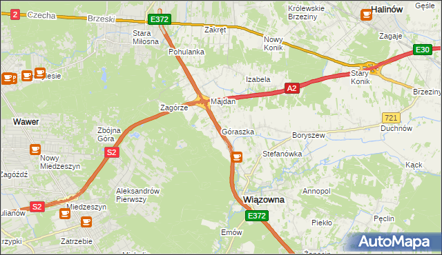 mapa Góraszka, Góraszka na mapie Targeo