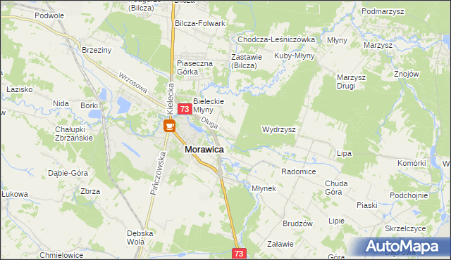 mapa Łabędziów, Łabędziów na mapie Targeo