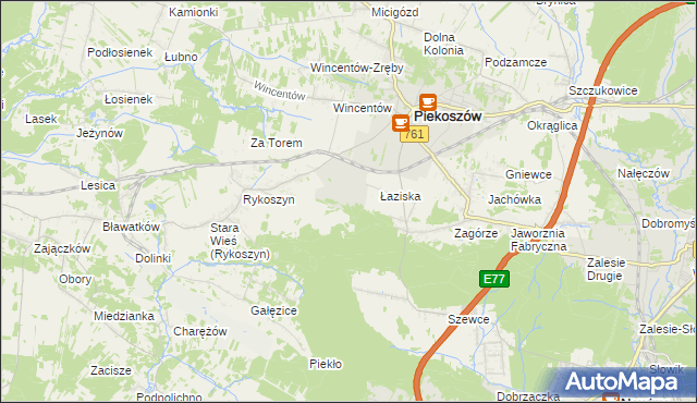 mapa Plebańskie, Plebańskie na mapie Targeo