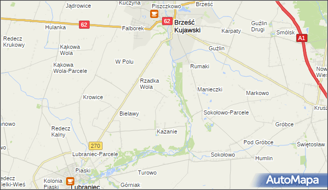 mapa Rzadka Wola-Parcele, Rzadka Wola-Parcele na mapie Targeo