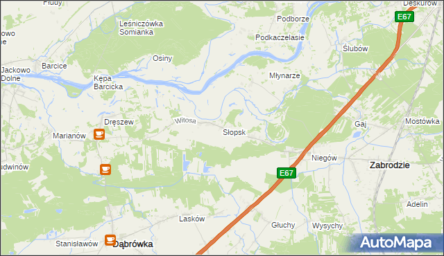 mapa Słopsk, Słopsk na mapie Targeo