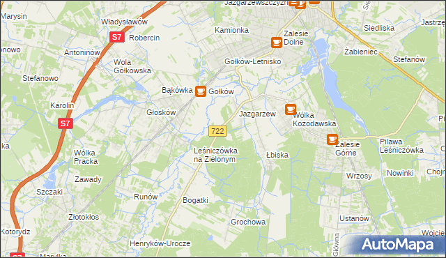 mapa Wólka Pęcherska, Wólka Pęcherska na mapie Targeo