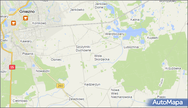 mapa Wola Skorzęcka, Wola Skorzęcka na mapie Targeo
