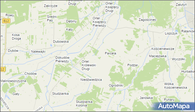mapa Czworaki gmina Piszczac, Czworaki gmina Piszczac na mapie Targeo