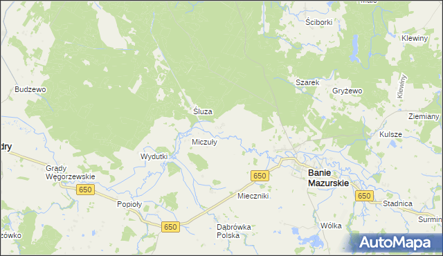 mapa Zakałcze Wielkie, Zakałcze Wielkie na mapie Targeo