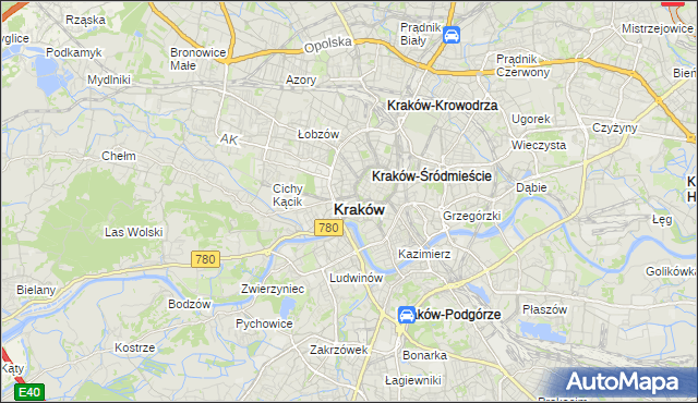 mapa Nowy Świat gmina Kraków, Nowy Świat gmina Kraków na mapie Targeo