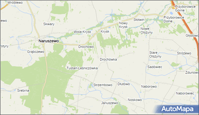 mapa Drochówka, Drochówka na mapie Targeo
