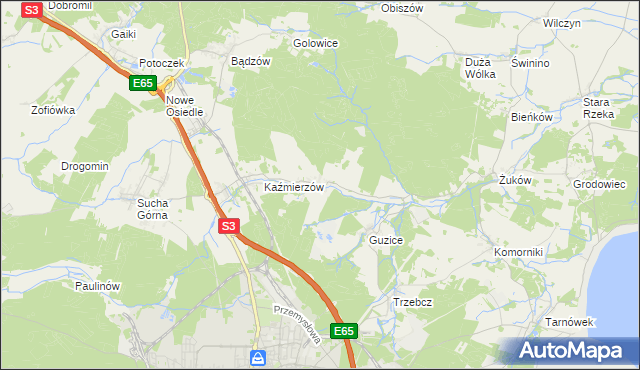 mapa Moskorzyn gmina Polkowice, Moskorzyn gmina Polkowice na mapie Targeo