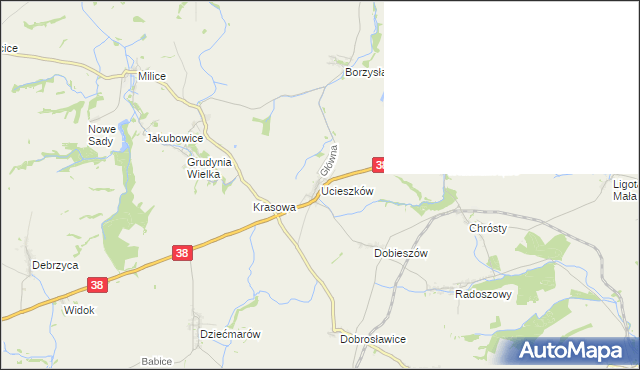 mapa Ucieszków, Ucieszków na mapie Targeo