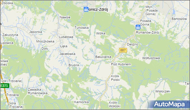 mapa Bałucianka, Bałucianka na mapie Targeo
