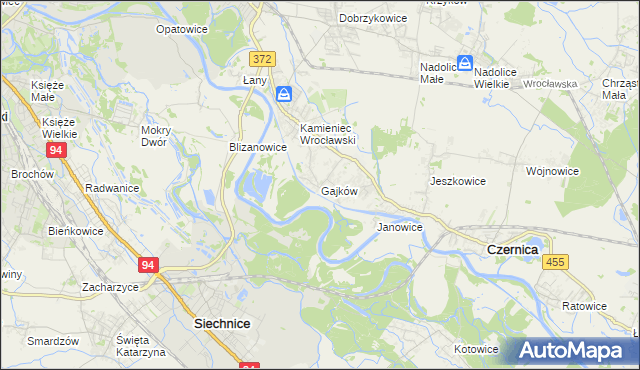 mapa Gajków, Gajków na mapie Targeo