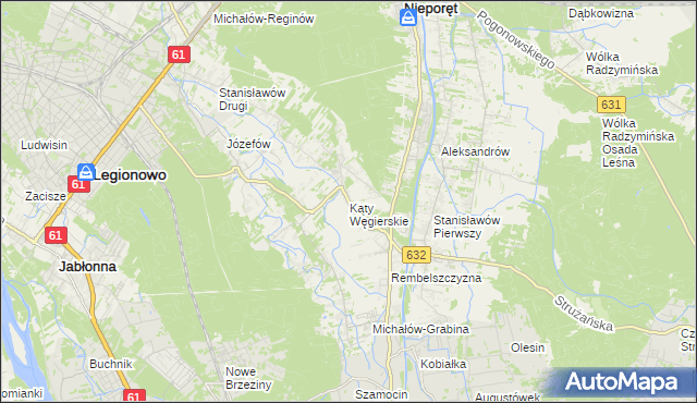 mapa Kąty Węgierskie, Kąty Węgierskie na mapie Targeo