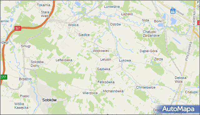 mapa Lelusin, Lelusin na mapie Targeo