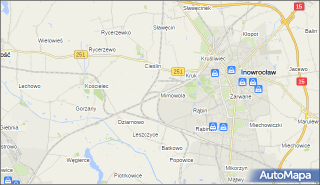 mapa Mimowola, Mimowola na mapie Targeo