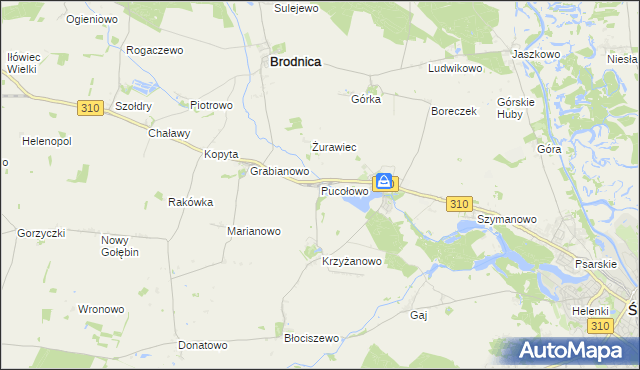 mapa Pucołowo, Pucołowo na mapie Targeo